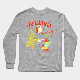 christmas nursing crew Long Sleeve T-Shirt